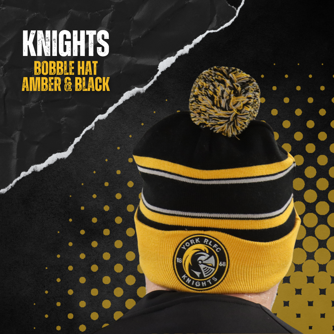 2024 Knights Amber & Black Bobble Hat